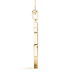24 Diamond 18K Yellow Gold Maritime Anchor Pendant