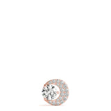 Rose Gold Round Diamond Cluster Pendant