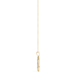 14K Yellow Gold Diamond Star of David Pendant