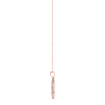 14K Rose Gold Diamond Star of David Pendant