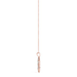 18K Rose Gold Diamond Star of David Religious Pendant