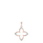 15MM Rose Gold Lab Diamond Geometric Pendant
