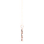 15MM Rose Gold Lab Diamond Geometric Pendant
