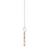 15MM Rose Gold Lab Diamond Geometric Pendant