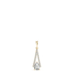 Yellow Gold Lab Diamond Pear Pendant 0.64-0.78 CT