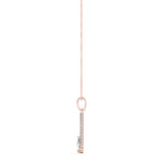 Rose Gold Lab Diamond Pear Pendant 0.64-0.78 CT