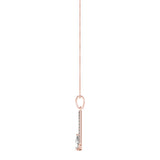 Rose Gold Lab Diamond Pear Pendant 0.64-0.78 CT