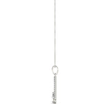 Lab Diamond Pear Pendant in 14K White Gold