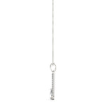 14K White Gold Lab Diamond Pear Pendant