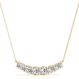 14K Yellow Gold 7-Stone Diamond Pendant