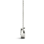 1 CT Lab Diamond 14K White Gold Pendant