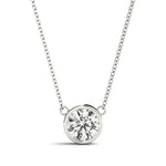 1.0 CT Lab Diamond Platinum Solitaire Pendant