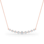 Rose Gold Lab Diamond Pendant Necklace
