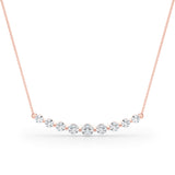 Rose Gold Lab Diamond Pendant Necklace