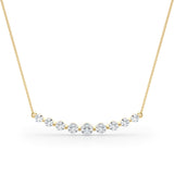 14K Yellow Gold Diamond Pendant Necklace