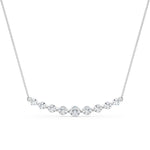Lab Diamond White Gold Pendant Necklace