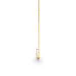 14K Yellow Gold Diamond Pendant Necklace