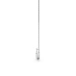 18K White Gold Lab Diamond Necklace