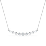 White Platinum Round Diamond Pendant