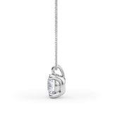 1 CT Lab Diamond 14K White Gold Pendant