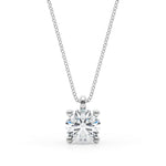 1 CT Lab Diamond 14K White Gold Pendant