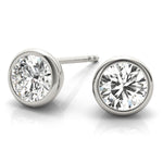 14K White Gold 0.07CT Lab Diamond Stud Earrings
