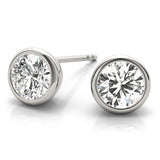 14K White Gold 0.07CT Lab Diamond Stud Earrings