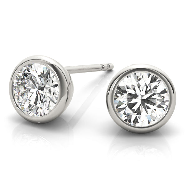 14K White Gold 0.07CT Lab Diamond Stud Earrings