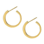 18K White Gold Lab Diamond Hoop Earrings