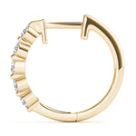 18K Yellow Gold Lab Diamond Hoop Earrings