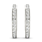 Diamond Lab-Grown 14K Gold Hoop Earrings