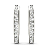 Diamond Lab-Grown 14K Gold Hoop Earrings