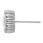 Platinum 1.0 CT Lab Diamond Round Stud Earrings