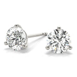 18K White Gold Multi-Diamond Stud Earrings