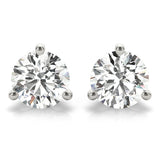 18K White Gold Multi-Diamond Stud Earrings