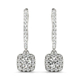 Lab Grown Diamond Halo Earrings