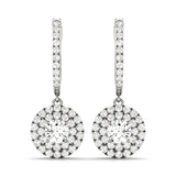 Lab Diamond Halo Earring Pair in Premium Clarity