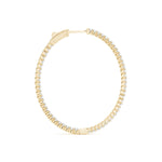 18K Yellow Gold Diamond Inside Out Hoop Earrings
