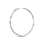 18K White Gold Lab Diamond Inside Out Hoop Earrings