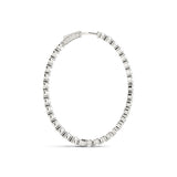 14K White Gold Lab Diamond Inside Out Hoop Earrings