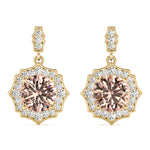 14K Yellow Gold Lab Diamond Stud Earrings