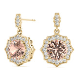 14K Yellow Gold Lab Diamond Stud Earrings
