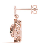 Rose Gold Lab Diamond Stud Earrings