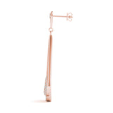 Rose Gold Lab Diamond Fashion Earring Set