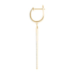 14K Yellow Gold Multi-Diamond Fashion Earrings