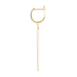 14K Yellow Gold Multi-Diamond Fashion Earrings