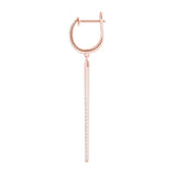 Rose Gold Lab Diamond Fashion Earrings
