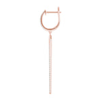 18K Rose Gold Lab Diamond Fashion Earrings