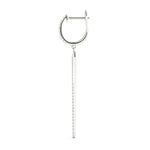 White Gold Lab Diamond Fashion Earring Set