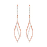 Rose Gold Lab Diamond Fashion Earrings